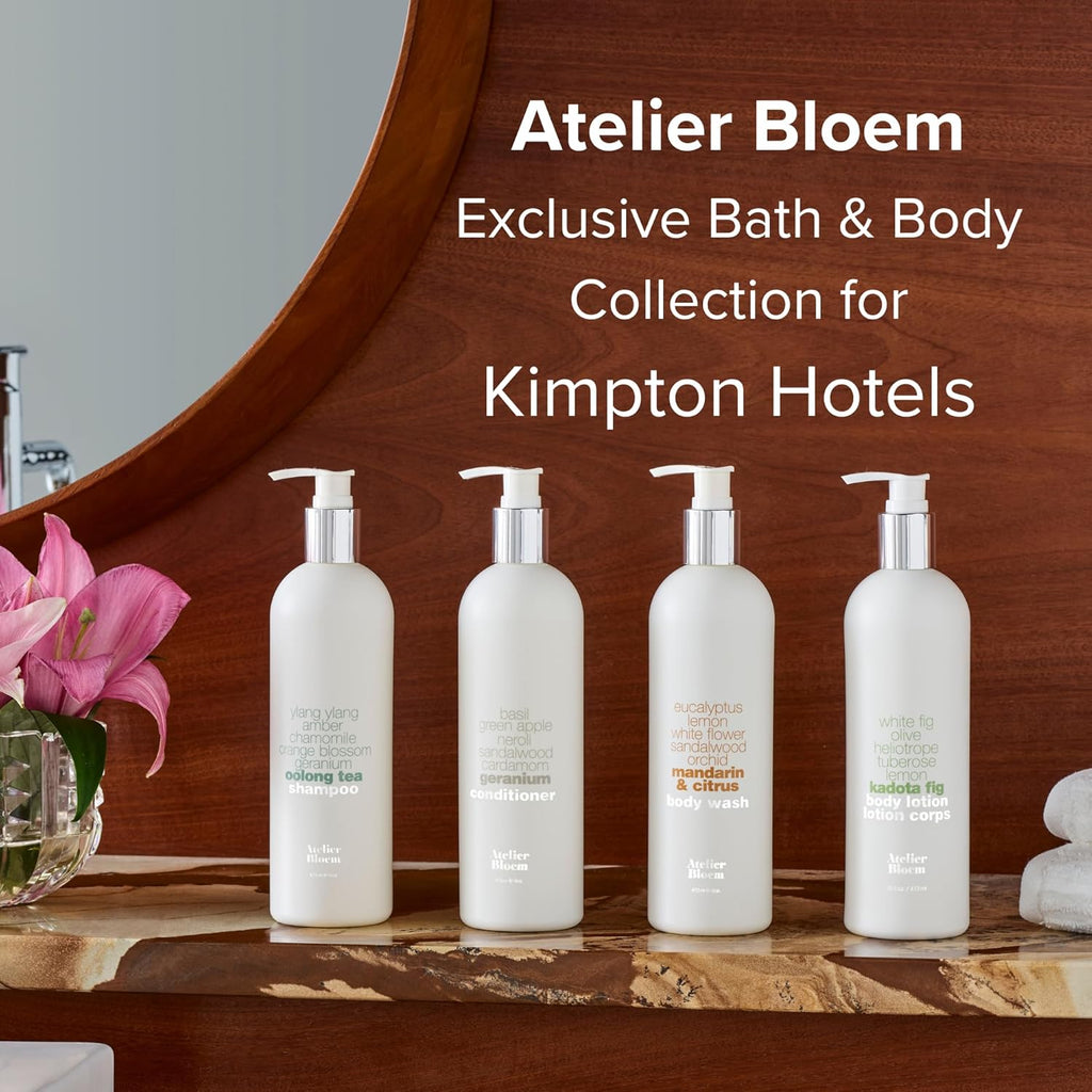 Atelier Bloem Mandarin & Citrus Purifying Body Wash - Kimpton Hotel Collection - Bath & Body - Eucalyptus, Lemon, Sandalwood, Orchid, Mandarin & Citrus - 1.7 Oz. (Set of 4)