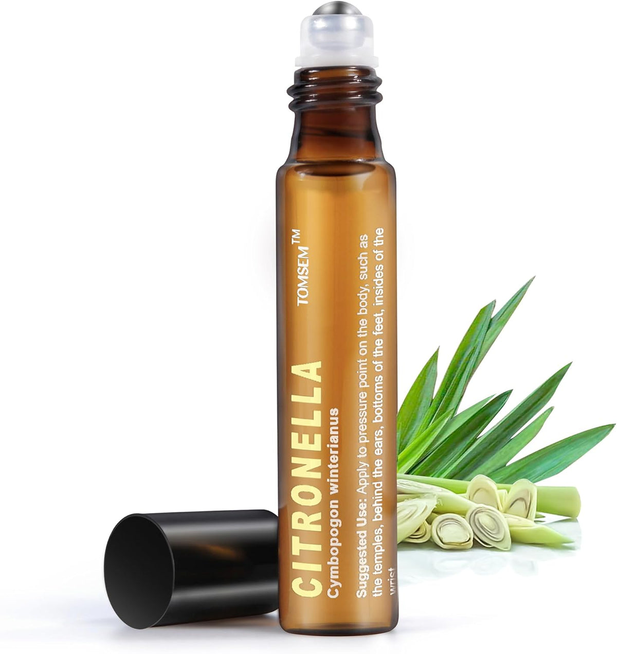 French Citronella Essential Oil Roll-On for Mood Boost - Pre-Diluted, Therapeutic Grade Aromatherapy in 10Ml/.33Oz Bottle - Holiday Stocking Stuffer